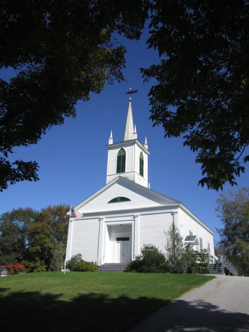 The Orrington Center Church. The church sign said it is an iIndependent Bible Church  and visitors are always welcome
