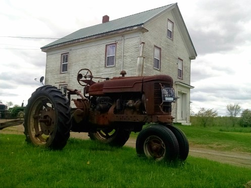 An old tractor 